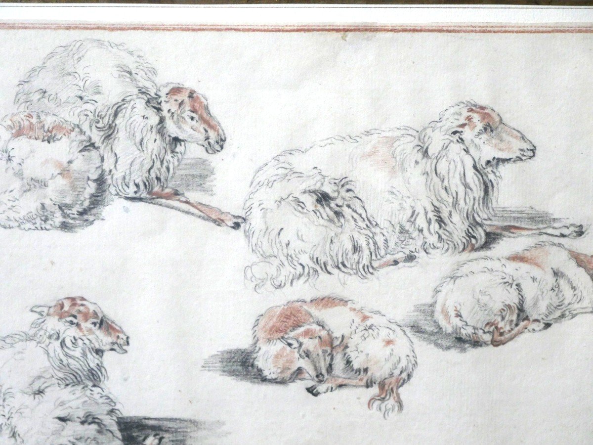 Drawing On Paper 18th Century-photo-4