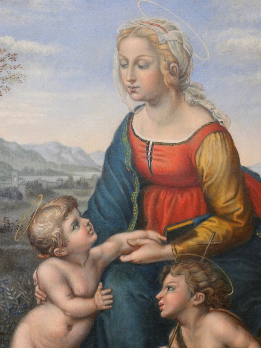 Oil On Canvas After Raphael-photo-4