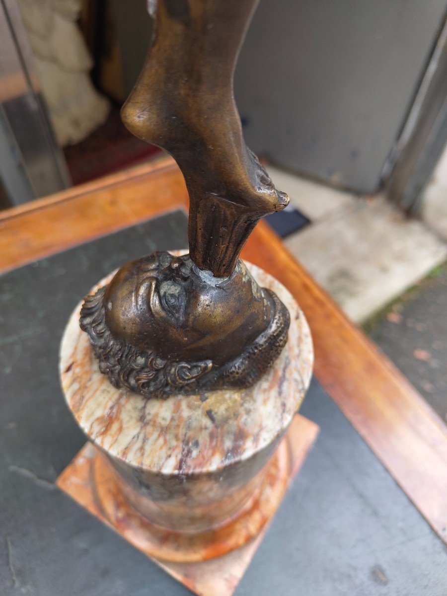 Flying Mercury In Patinated Bronze -photo-1