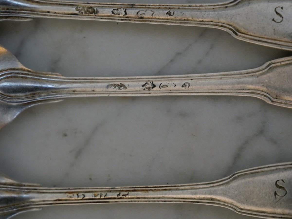 Silver Spoons Hallmark Paris 1768-photo-3