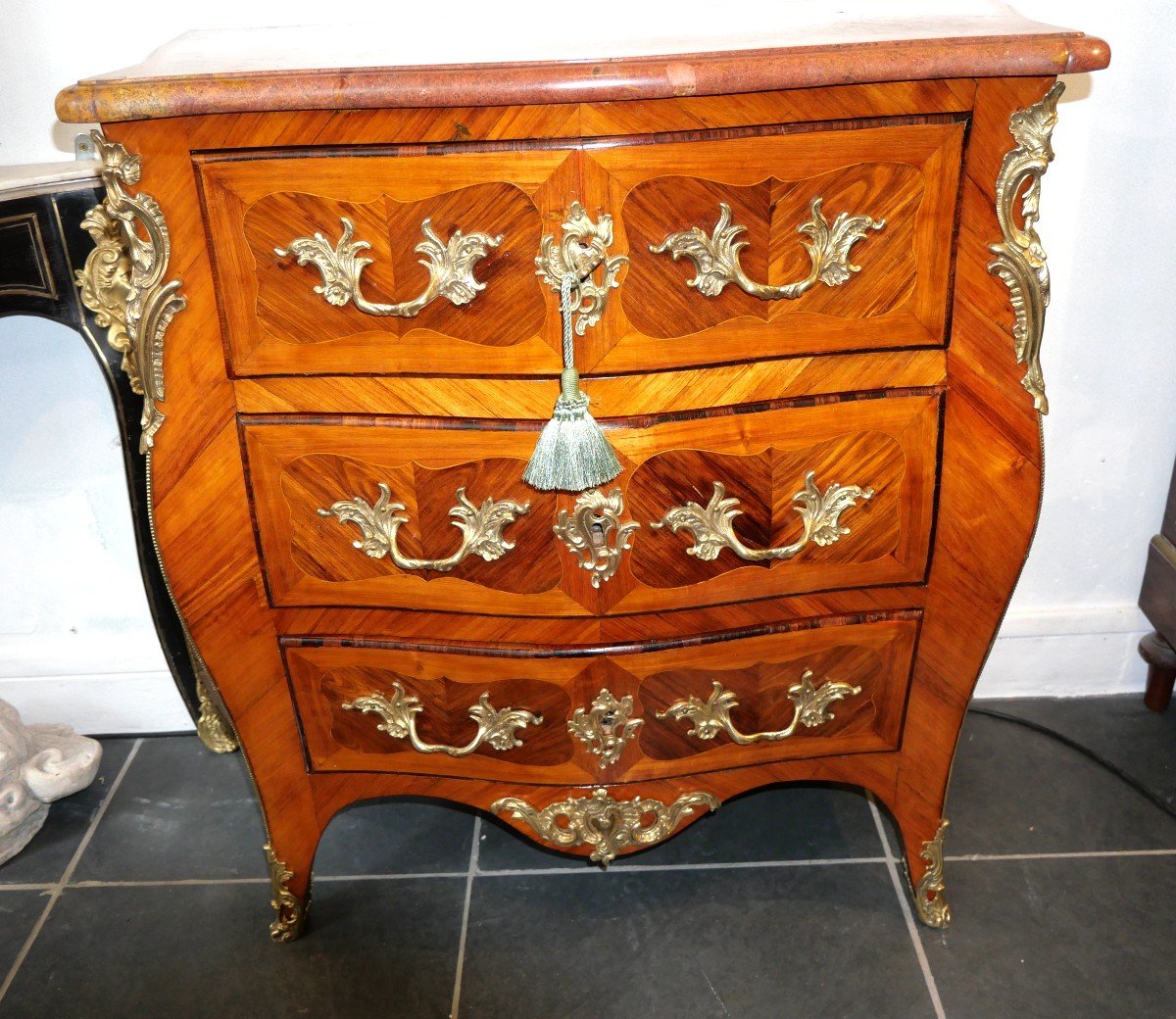 Small Chest Of Drawers Stamped Jm Chevallier -photo-4