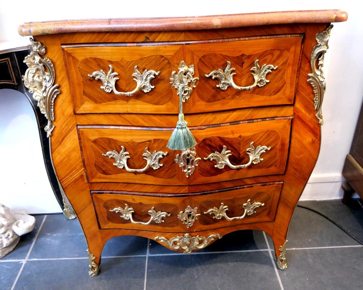 Small Chest Of Drawers Stamped Jm Chevallier 