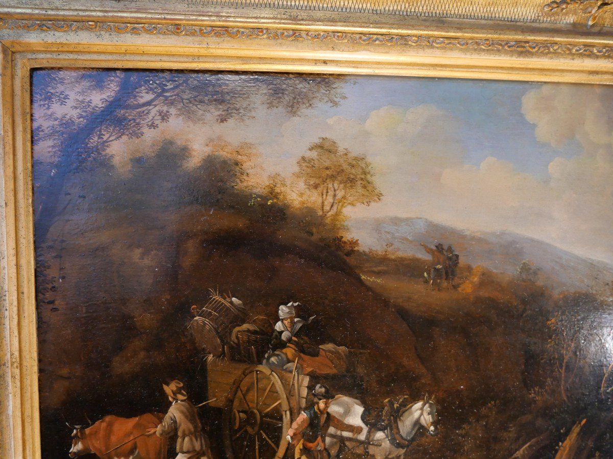 17th Century Dutch Countryside Oil-photo-2