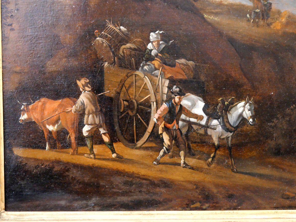 17th Century Dutch Countryside Oil-photo-3