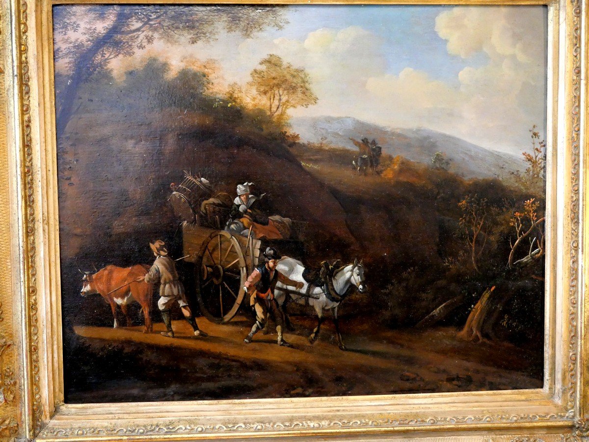 17th Century Dutch Countryside Oil