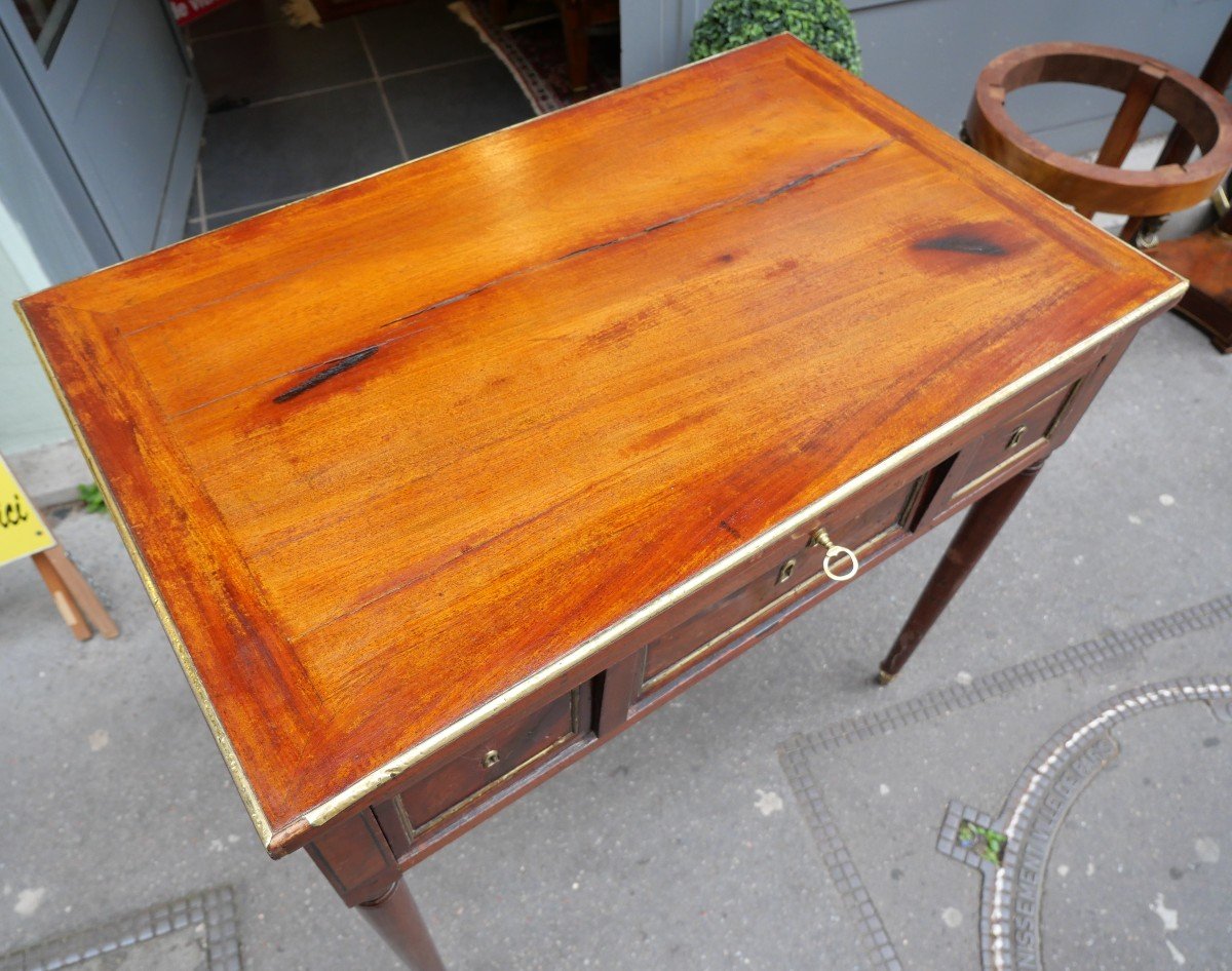 18th Century Mahogany Men's Dressing Table-photo-3