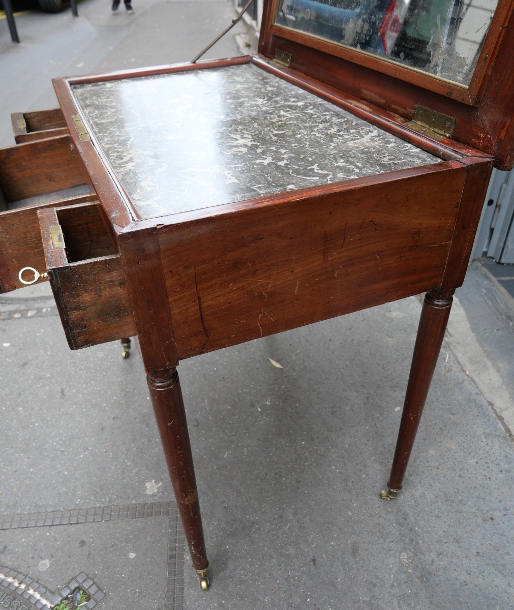 18th Century Mahogany Men's Dressing Table-photo-1