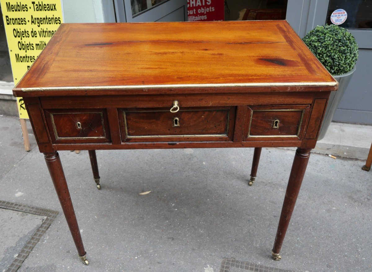 18th Century Mahogany Men's Dressing Table-photo-4