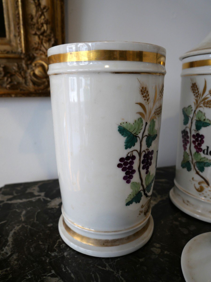 Pair Of 19th Century Pharmacy Jars -photo-3