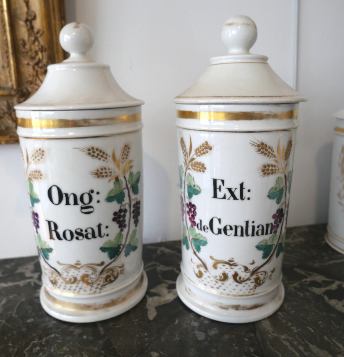 Pair Of 19th Century Pharmacy Jars 