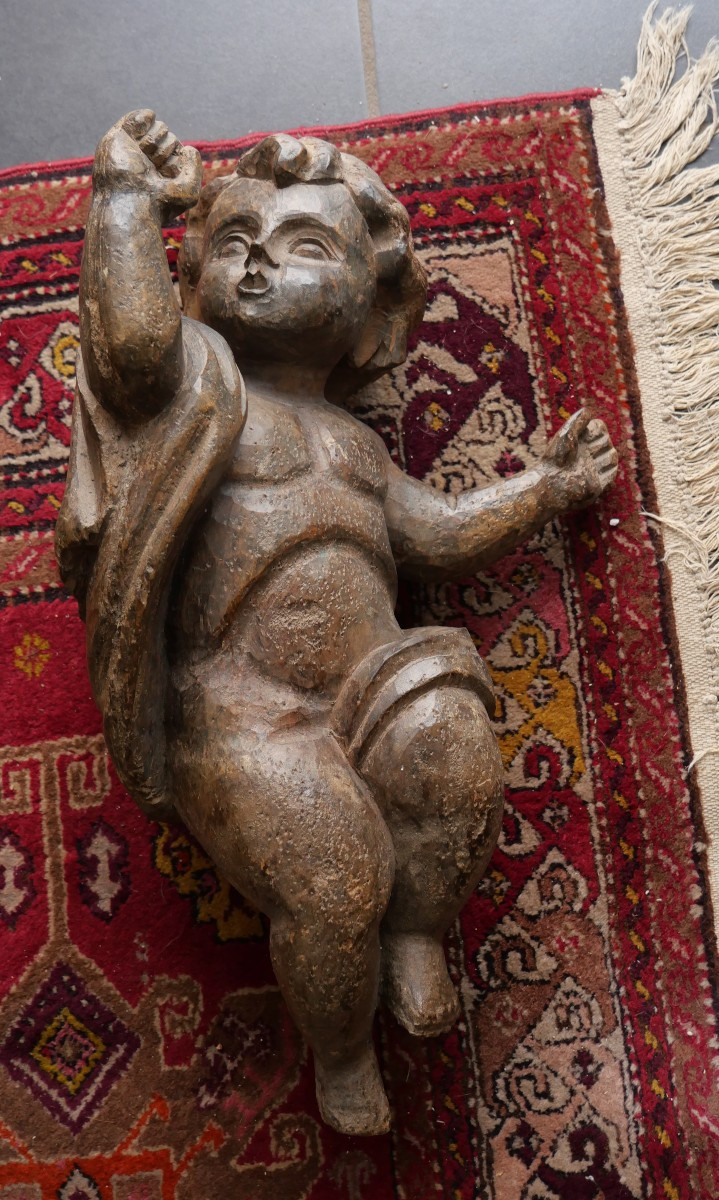 19th Century Wooden Angel