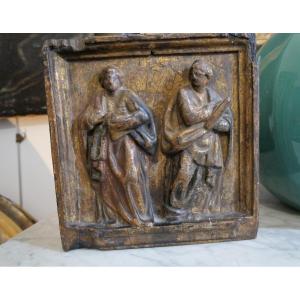 Carved Wooden Panel Spain 17th