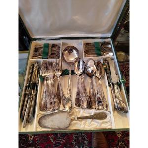 Rocaille Silver Metal Cutlery Set 