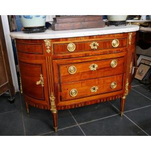 Louis XVI Half Moon Chest Of Drawers