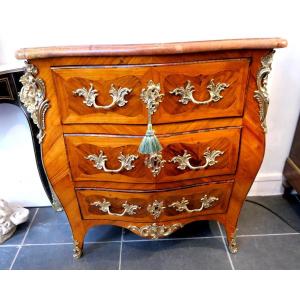 Small Chest Of Drawers Stamped Jm Chevallier 