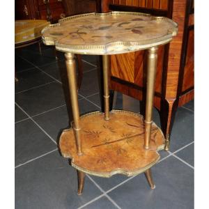 Art Nouveau Bamboo Pedestal Table 