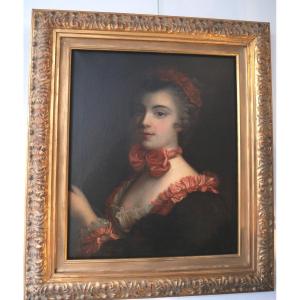 Portrait De Jeune Fille Au Noeud