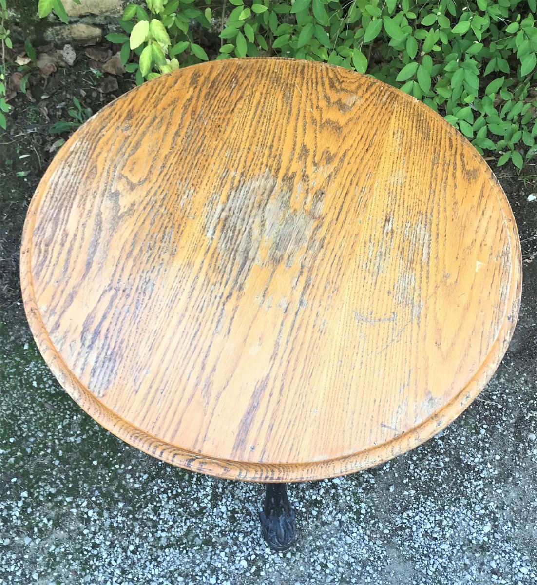 Table guéridon en fonte vers 1880 époque XIXème siècle-photo-5