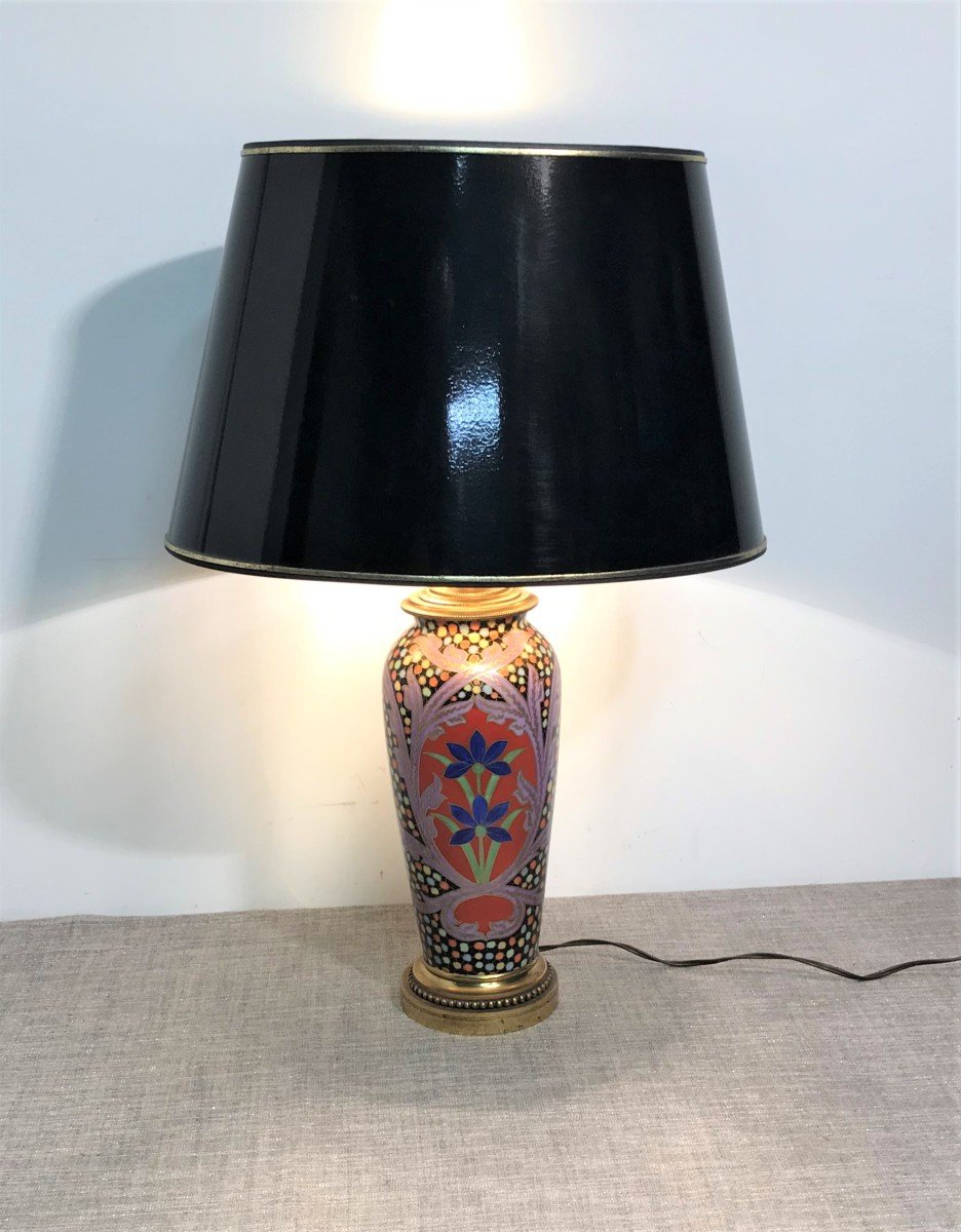 Limoges Porcelain Lamp, 20th Century