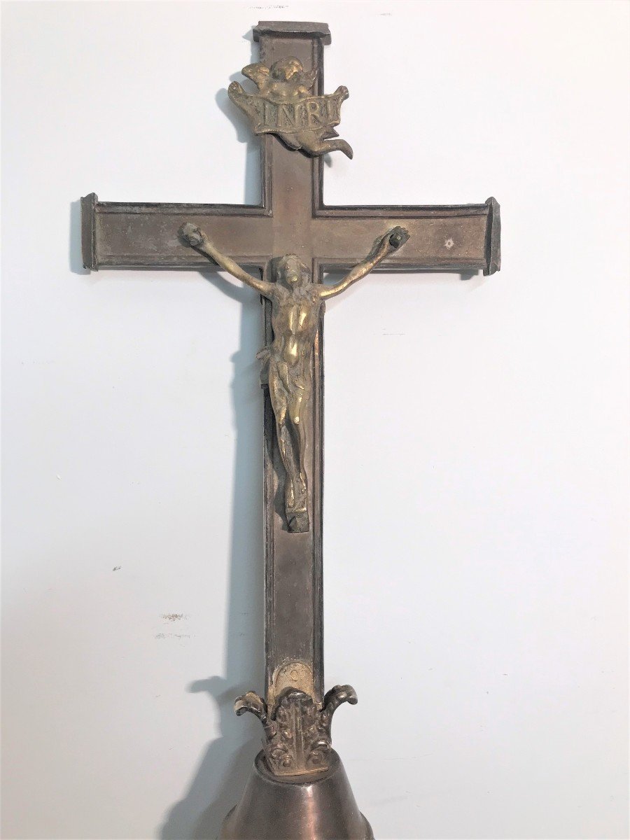 Croix de procession époque début XIXème siècle-photo-4