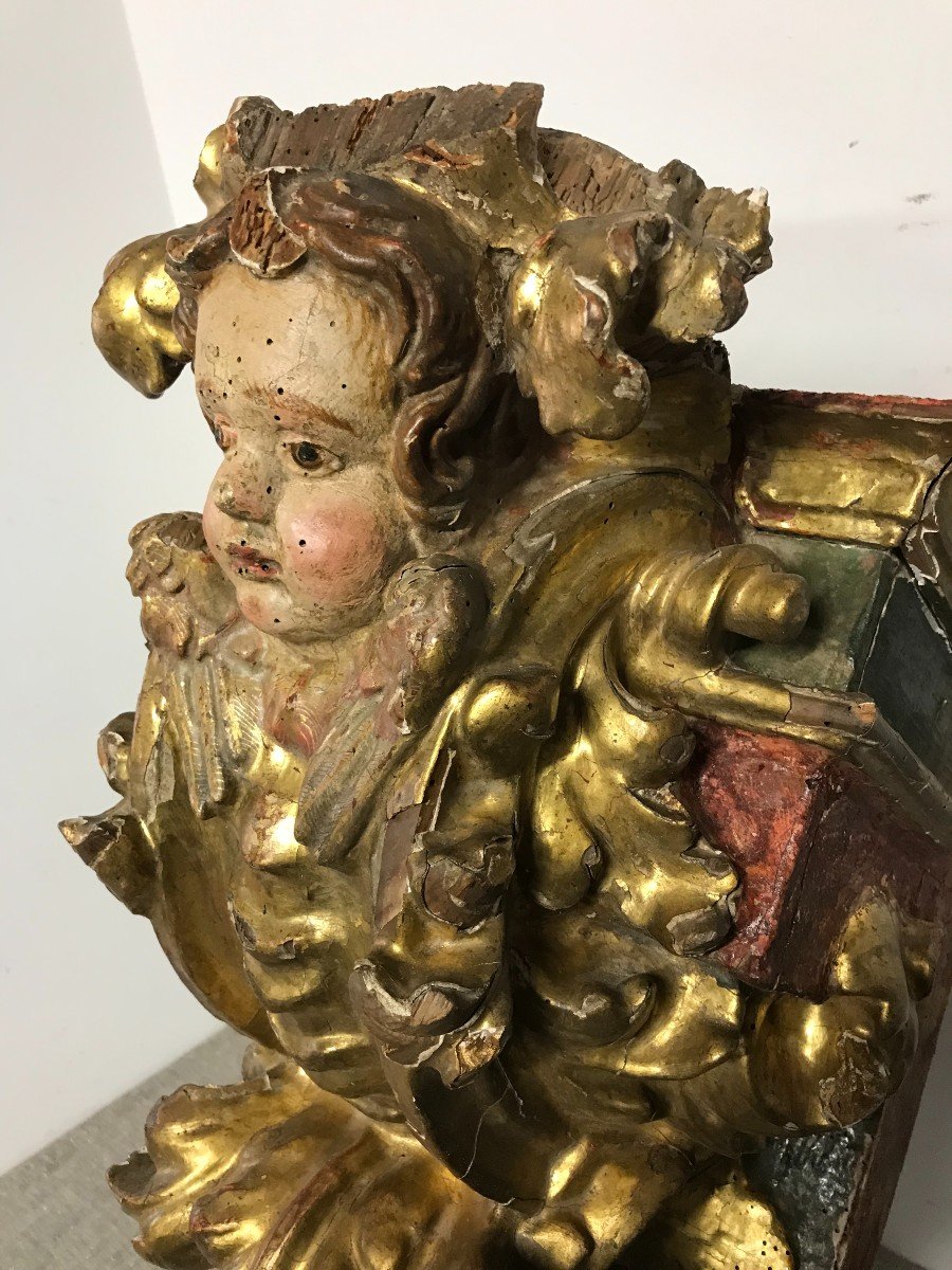 Console "angel" Louis XIV Period 17th Century-photo-4