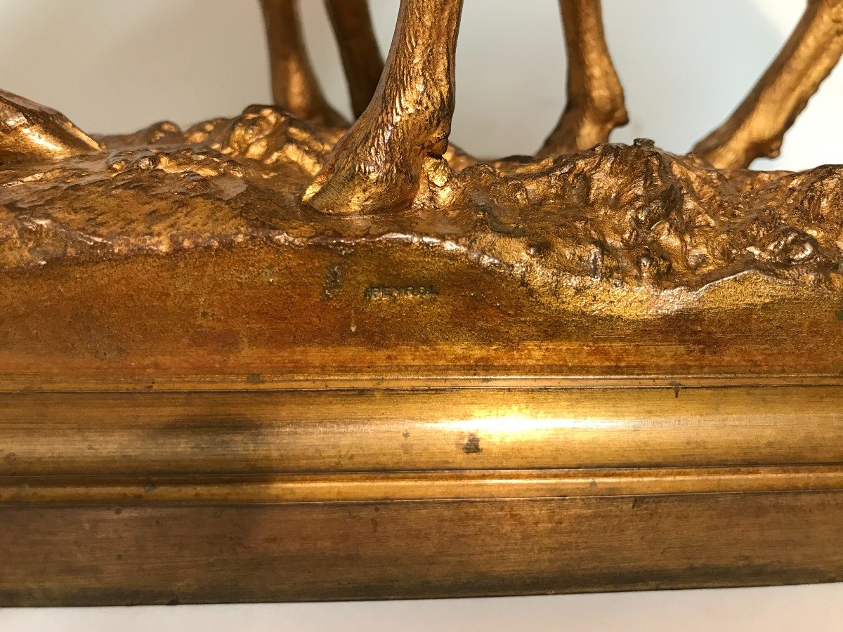 Bronze Signed Isidore Bonheur Ram And Sheep XIXth Century-photo-4