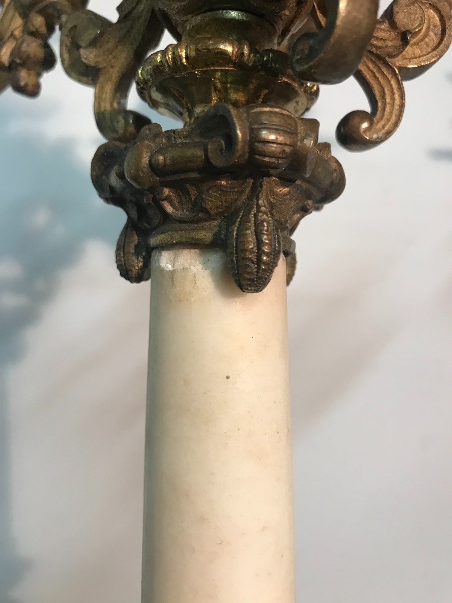 Large Pair Of Bronze Candelabras From The Napoleon III Period-photo-8