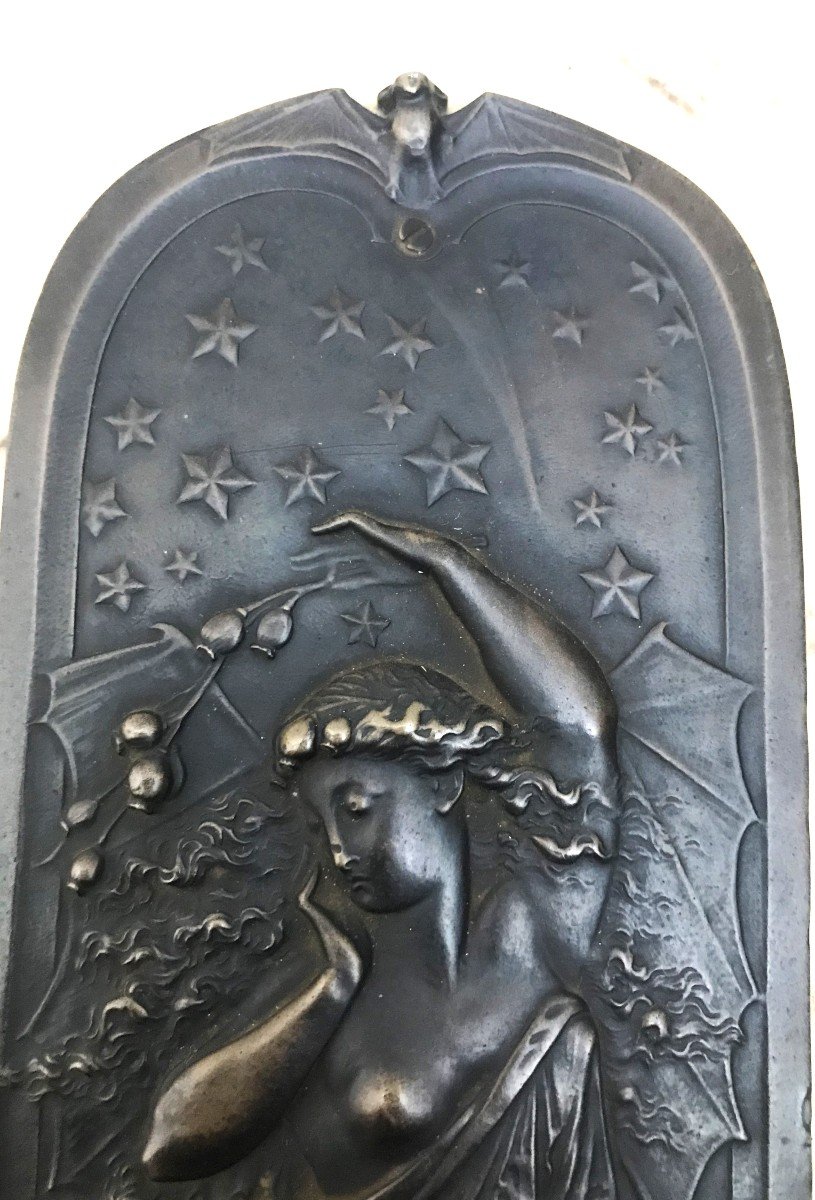 Paire de bas reliefs bronze, le jour et la nuit par Edward William Wyon-photo-3