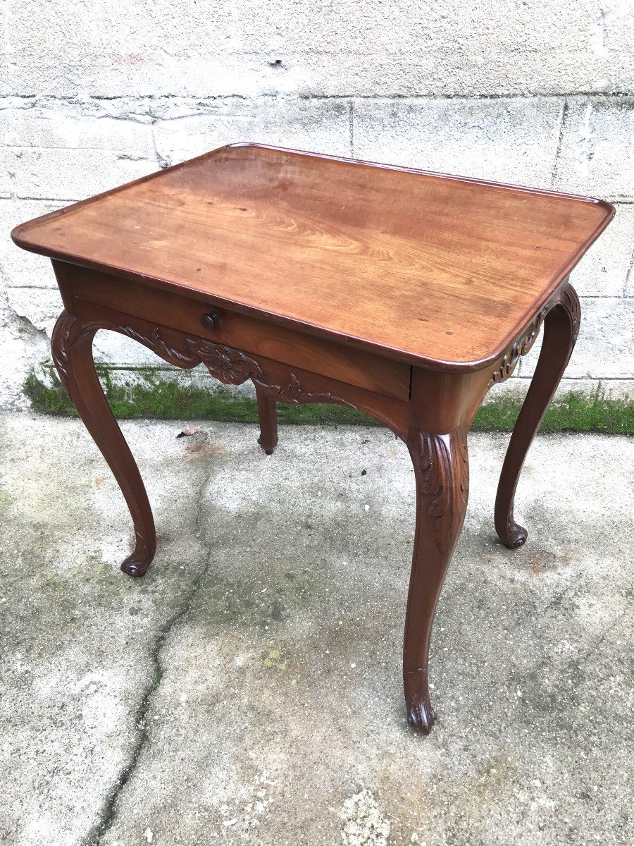 Louis XV Period Cuban Mahogany Cabaret Table-photo-2