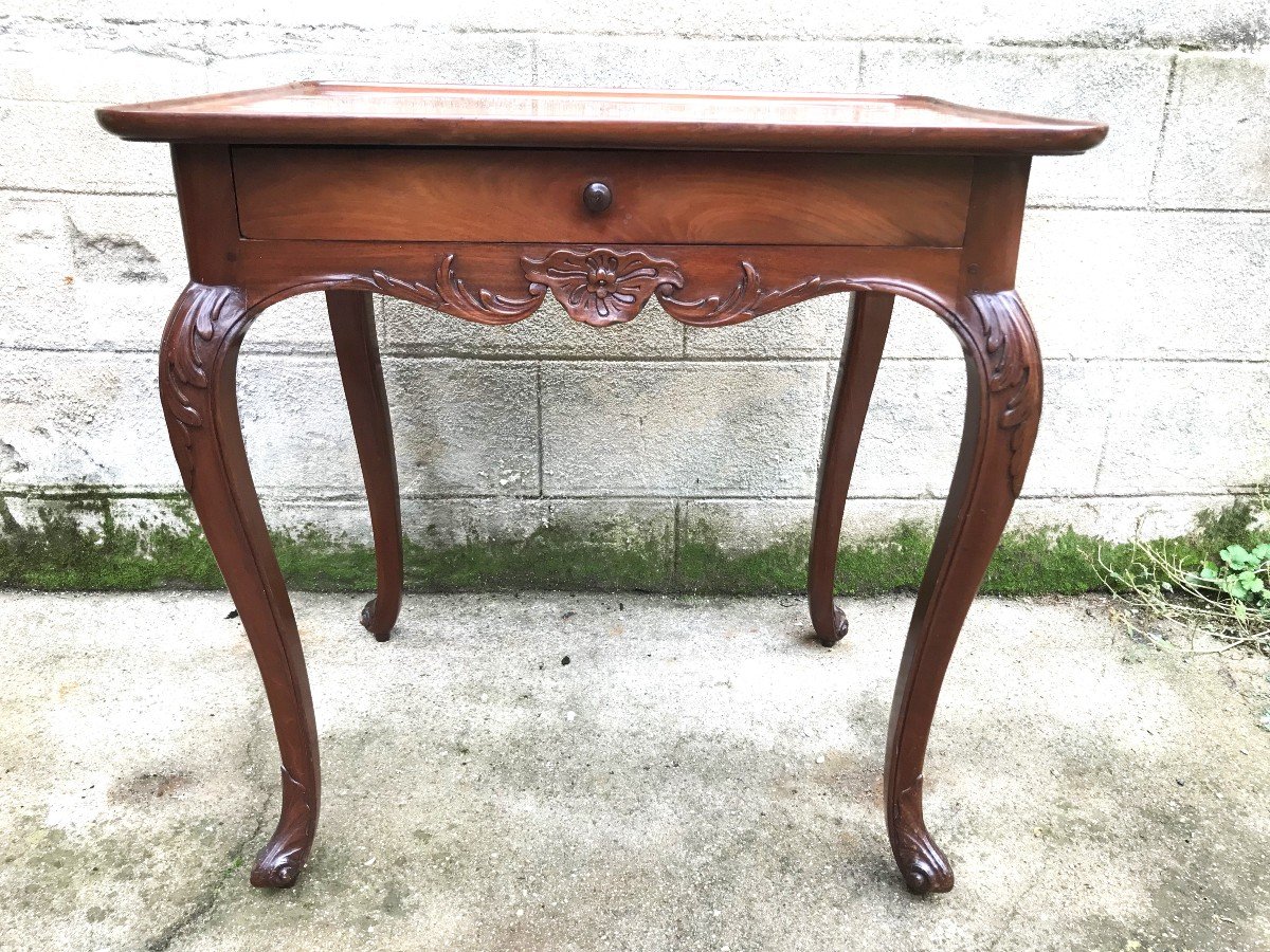 Louis XV Period Cuban Mahogany Cabaret Table-photo-3