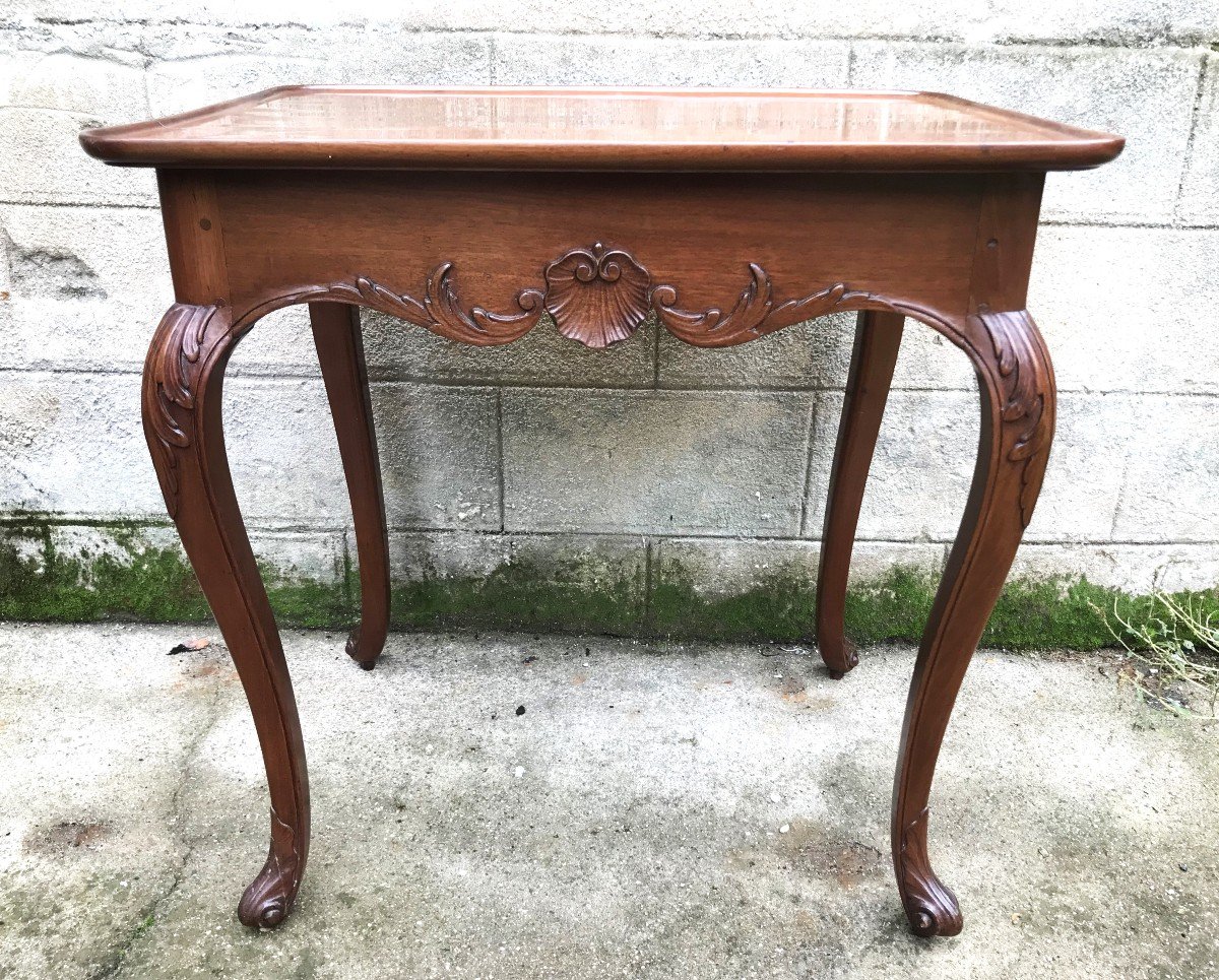 Louis XV Period Cuban Mahogany Cabaret Table-photo-1