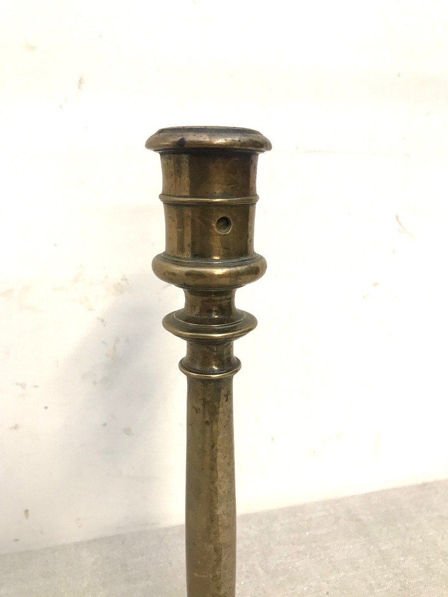 16th Century High Period Candle Holder 27 Cm-photo-1