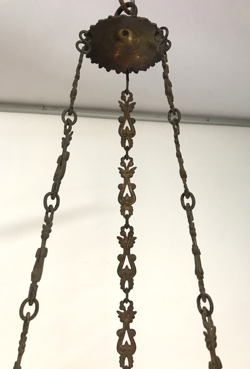 19th Century Chapel Or Church Chandelier With Six Lights-photo-4