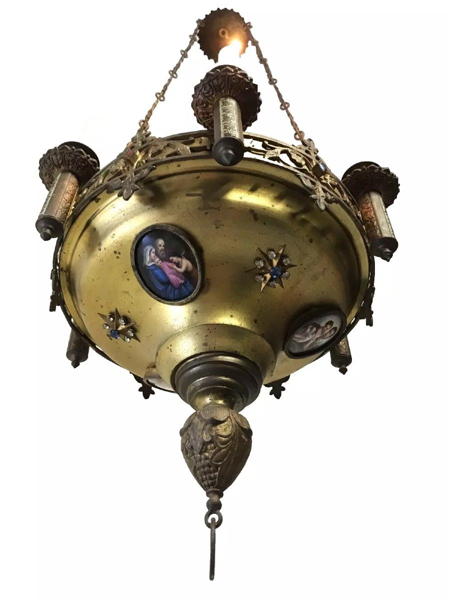 19th Century Chapel Or Church Chandelier With Six Lights