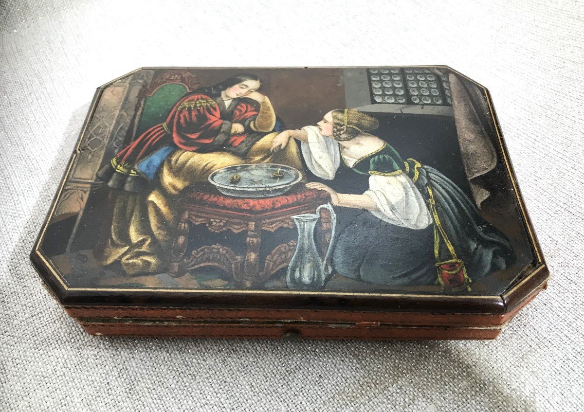 Dutch Renaissance Painting Jewelry Box-photo-2