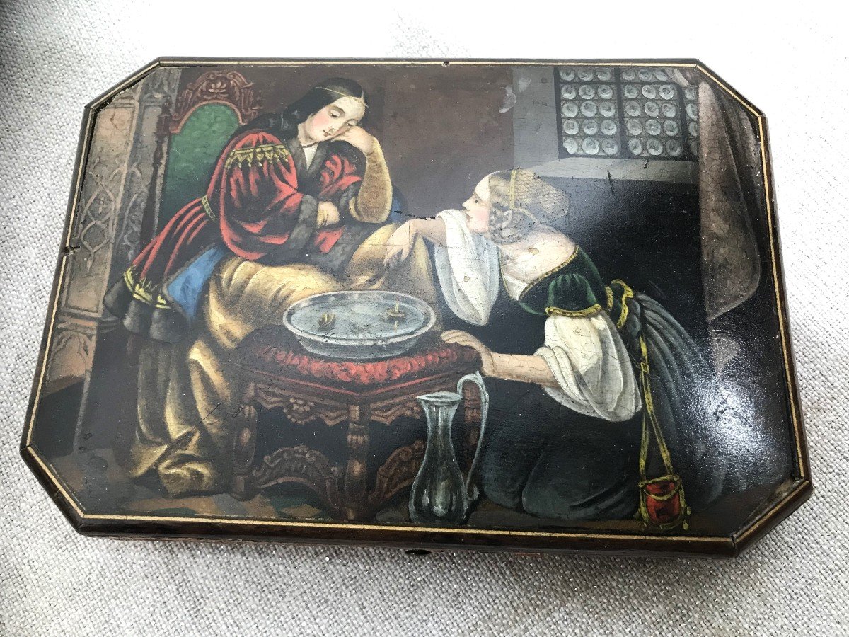 Dutch Renaissance Painting Jewelry Box-photo-3