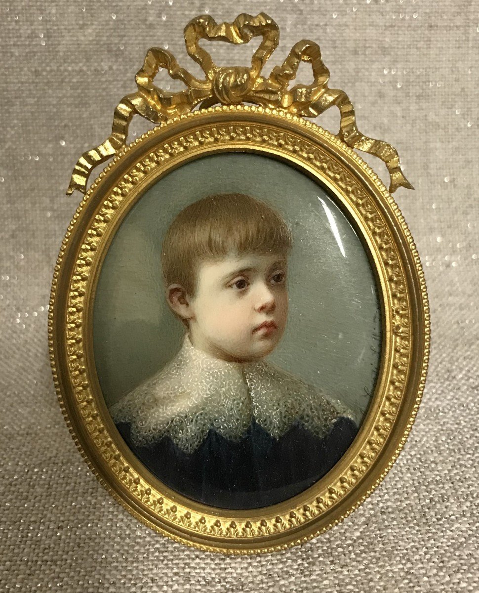 Miniature Portrait A. Corsi Lalli 19th