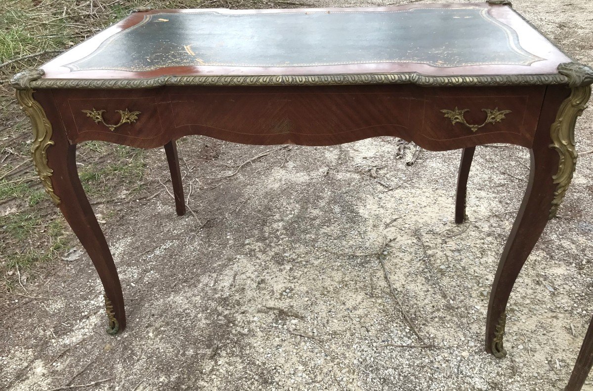 Louis XV Napoleon III Desk And Armchair-photo-3