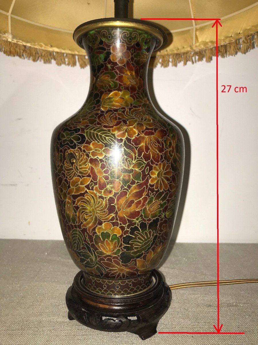 Enamelled Cloisonne Lamp-photo-3