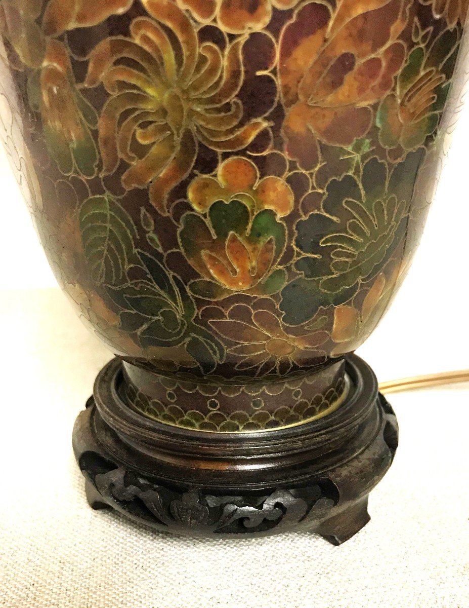 Enamelled Cloisonne Lamp-photo-1