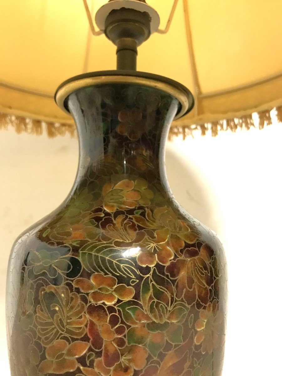 Enamelled Cloisonne Lamp-photo-2