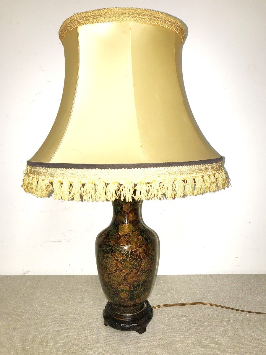 Enamelled Cloisonne Lamp