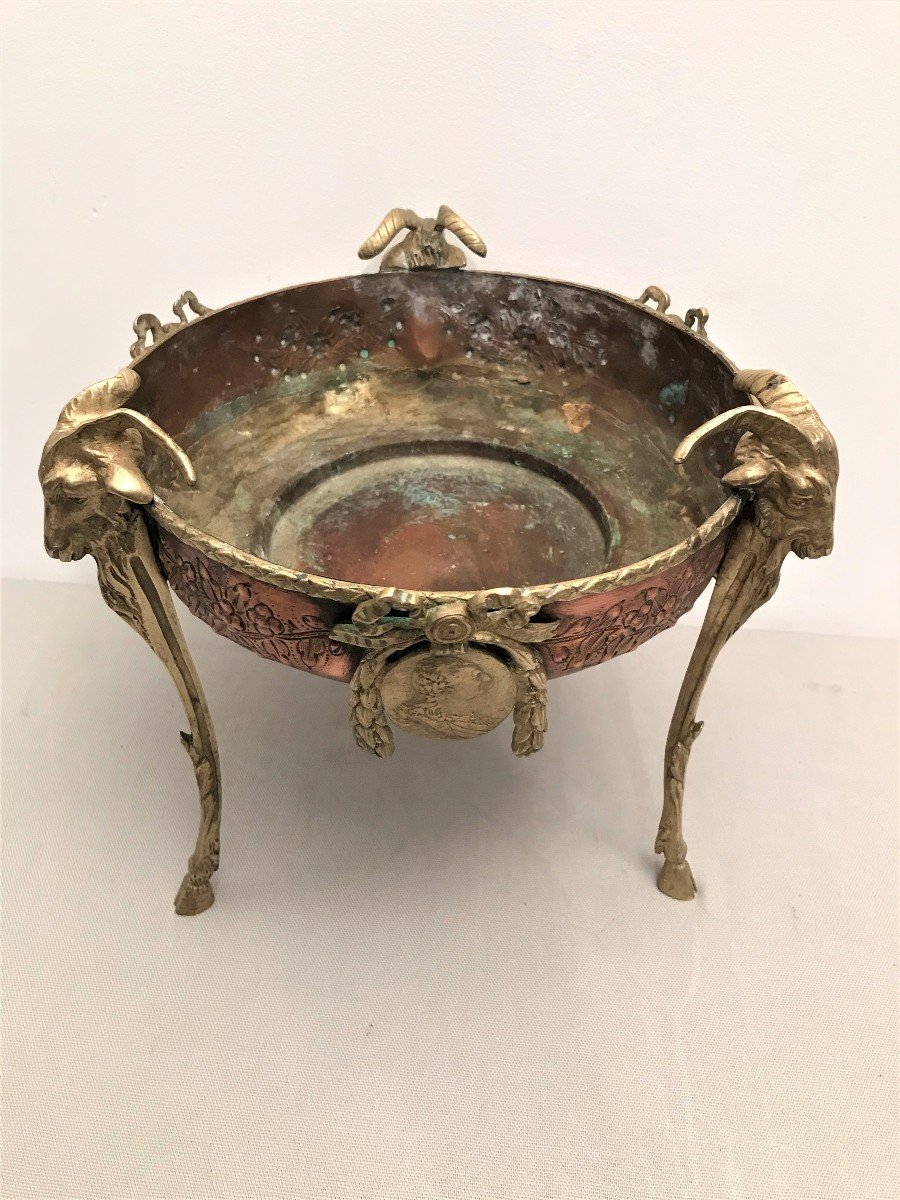 Mainly Bronze And Copper Table Louis XVI Style-photo-4