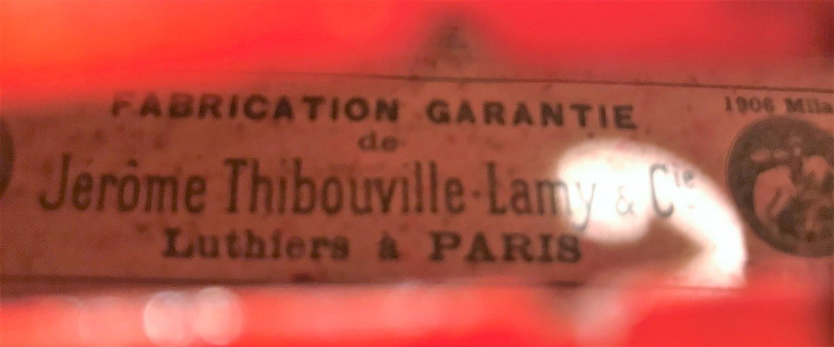 Old Violin 4/4 Jérome Thibouville-lamy-paris 20th Century-photo-4