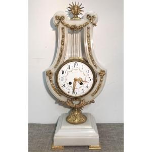 Louis XVI Style Lyre Clock Early 20th Century
