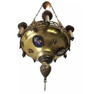 19th Century Chapel Or Church Chandelier With Six Lights