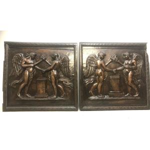 Pair Of Renaissance Period Panels 16th Century