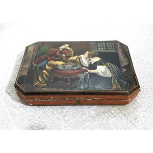 Coffret à bijoux peinture Renaissance Hollandaise