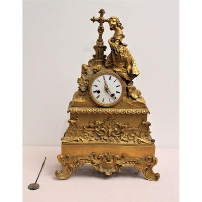 Gilded Bronze Clock Restoration Period S. Marti Movement And Co. XIX Century