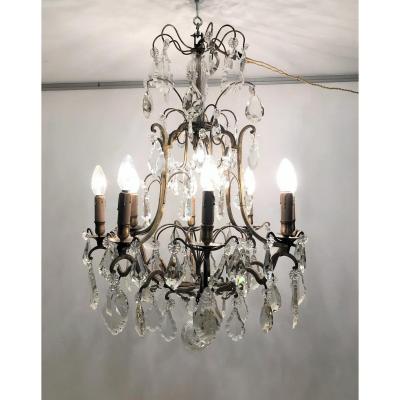 Louis XV Style Chandelier With 9 Lights, Late 19th Century